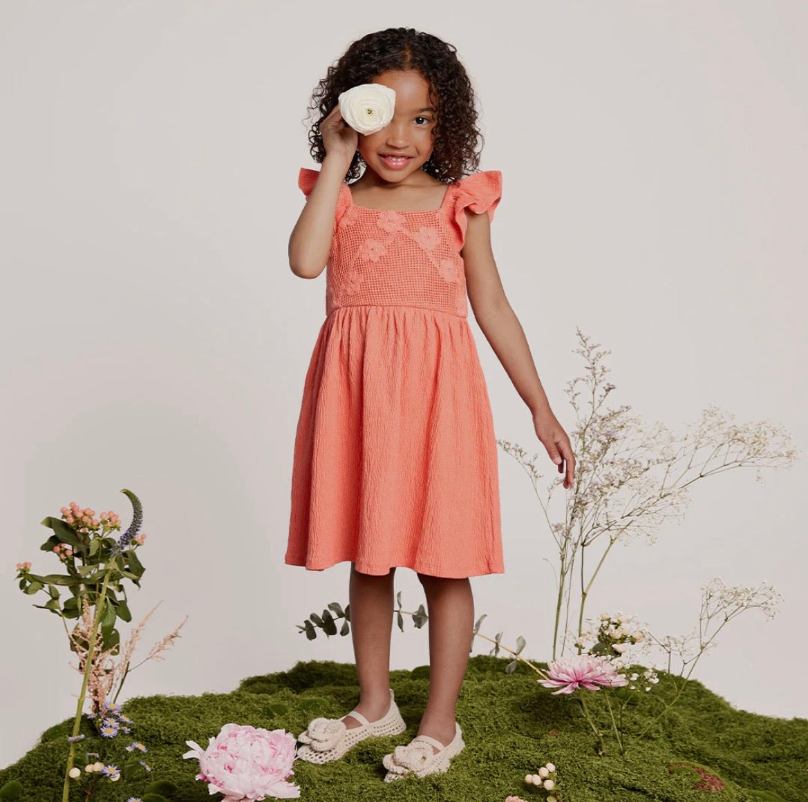 Miles the Label Coral Knit Dress