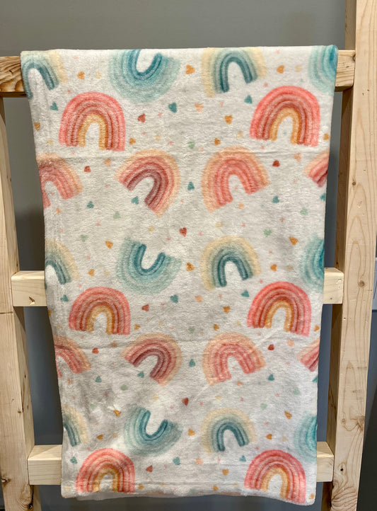 Rainbows Minky Blanket