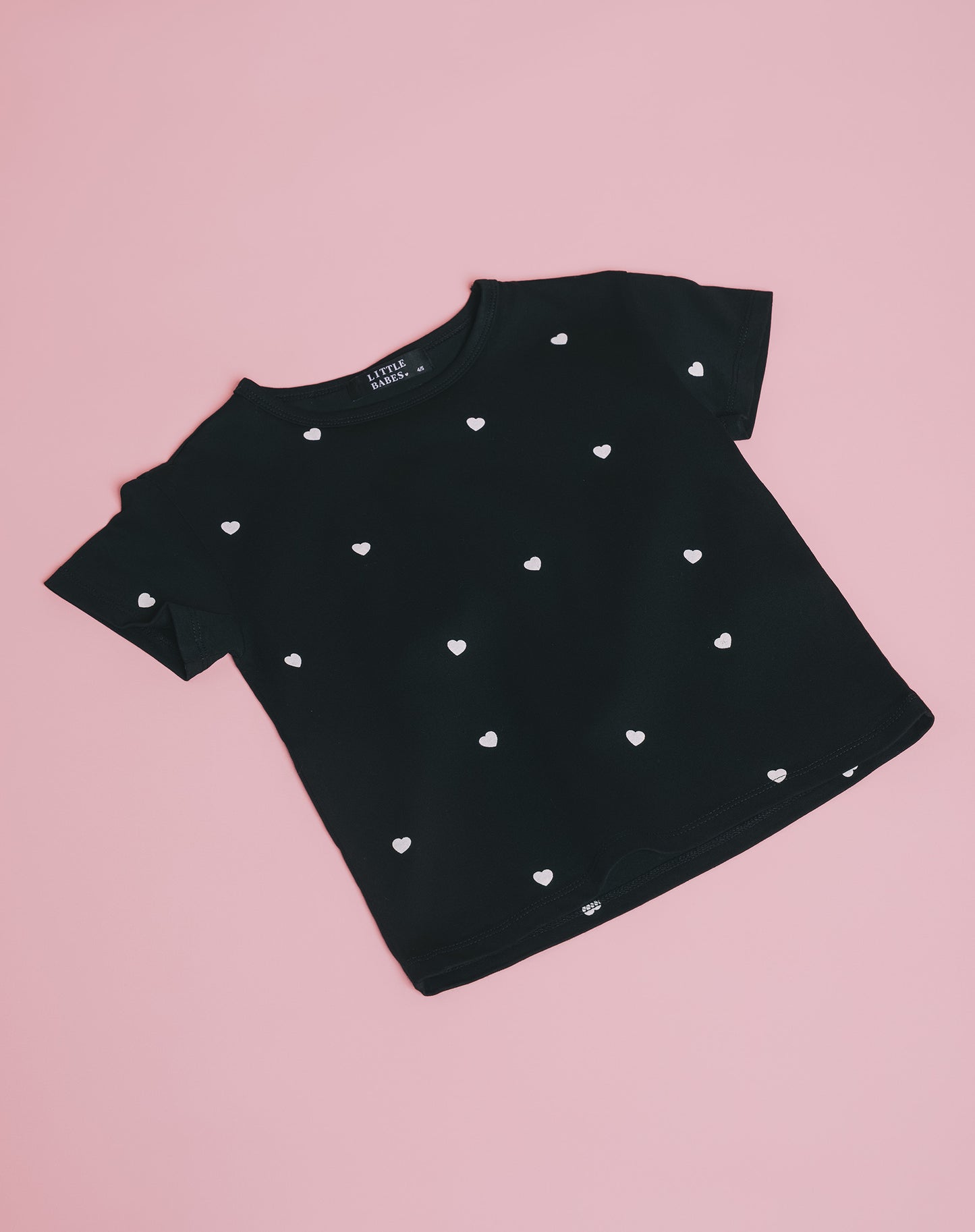 Brunette the Label Kids Tiny Heart Boxy Tee