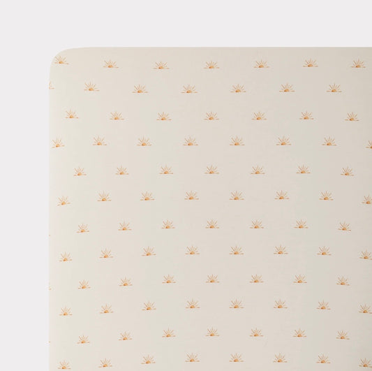 Pip + Phee Bamboo Crib Sheet - Suns
