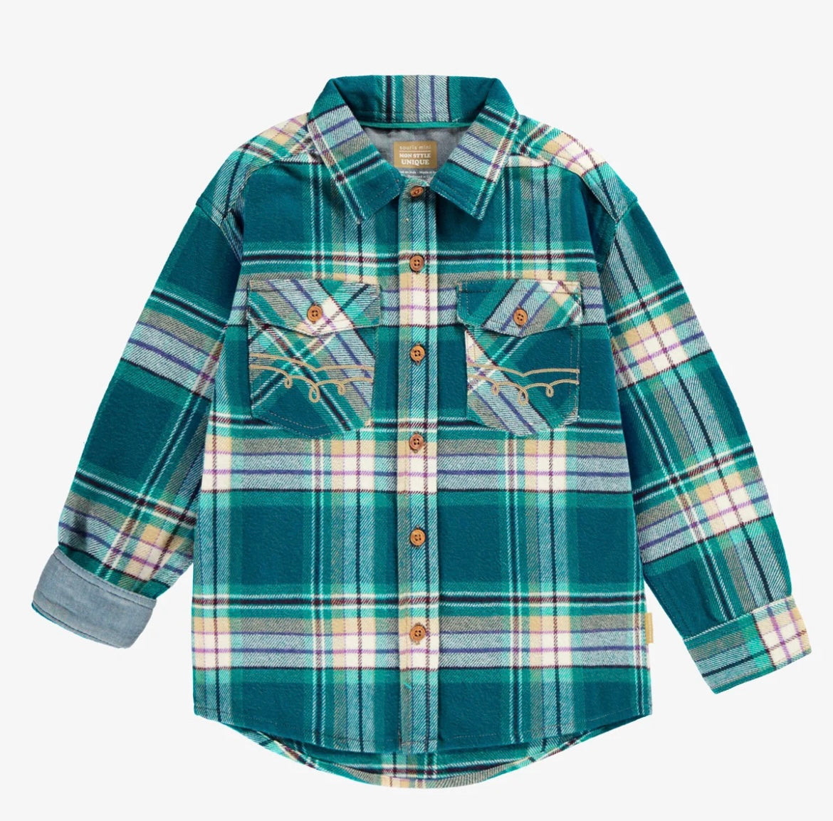 Souris Mini Plaid Shirt