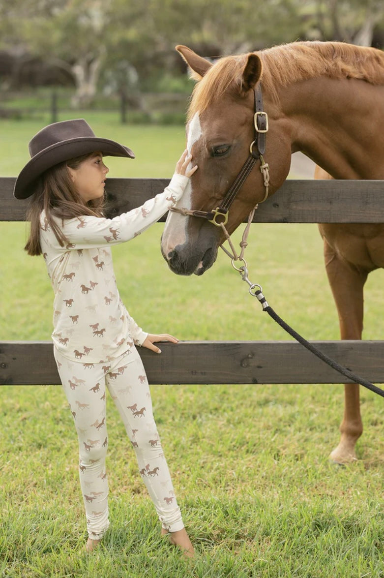 Bambi & Birdie Classic Henley Set - Horse
