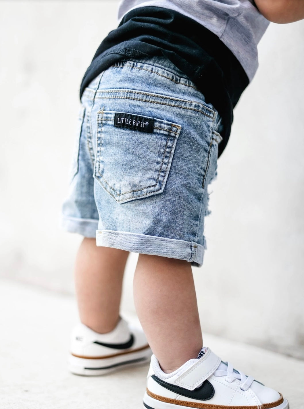 Little Bipsy Distressed Denim Short