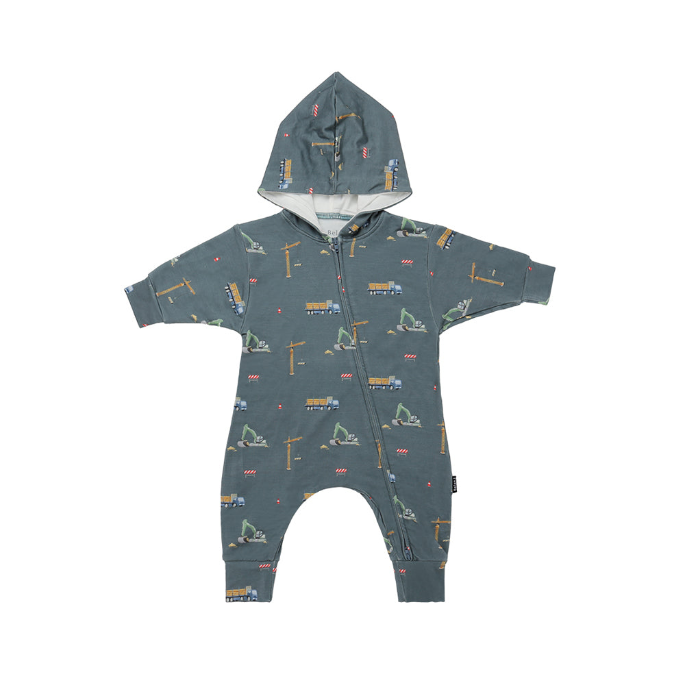 Belan.J Hooded Zipper Romper - Construction