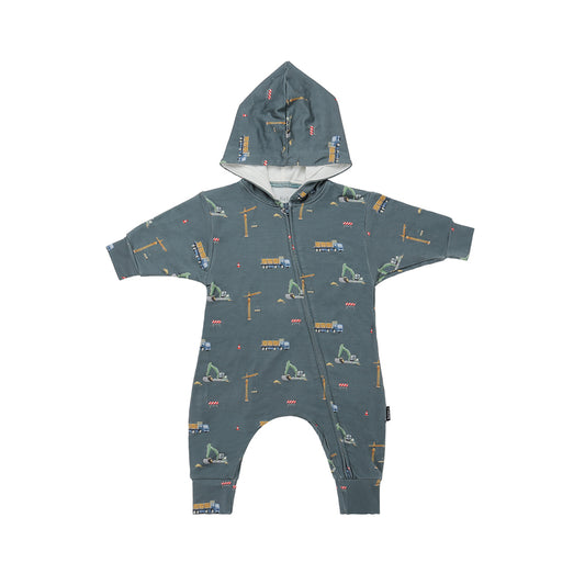 Belan.J Hooded Zipper Romper - Construction