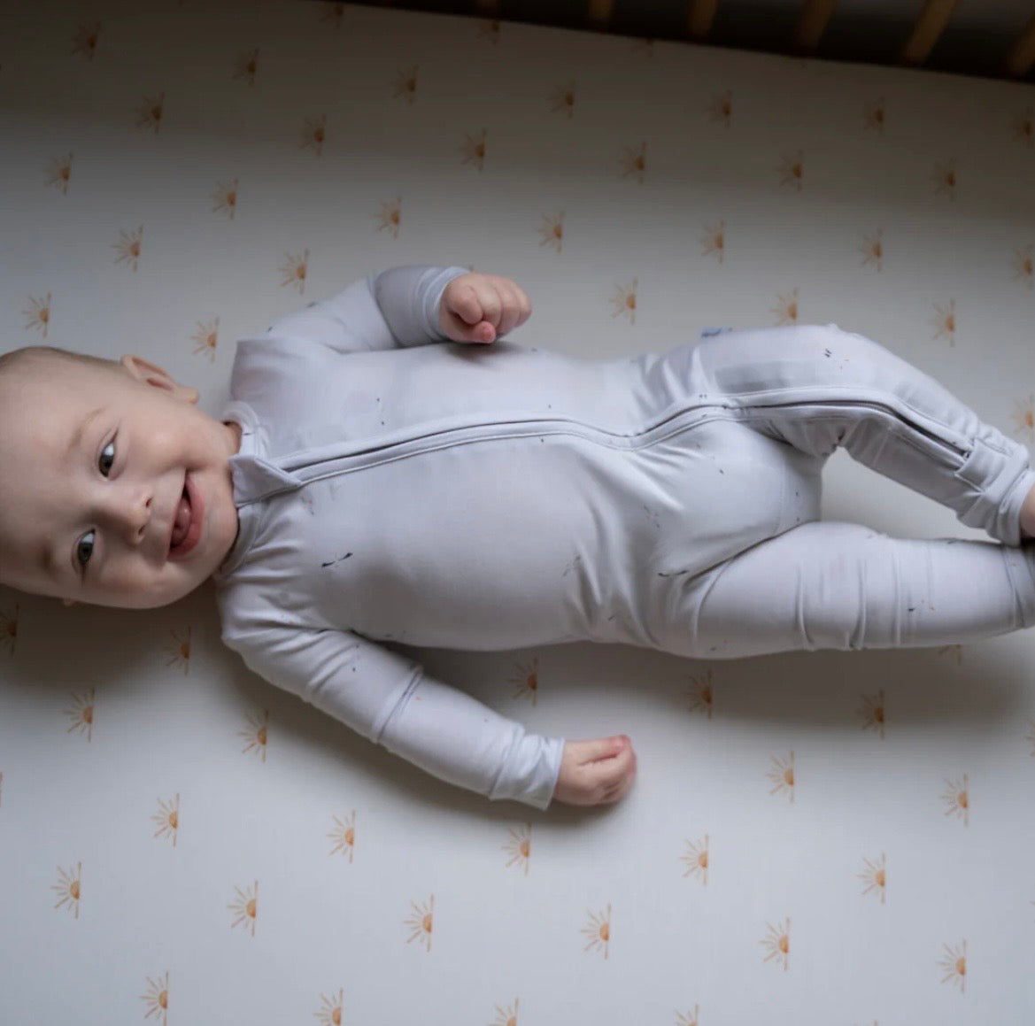 Pip + Phee Bamboo Crib Sheet - Suns