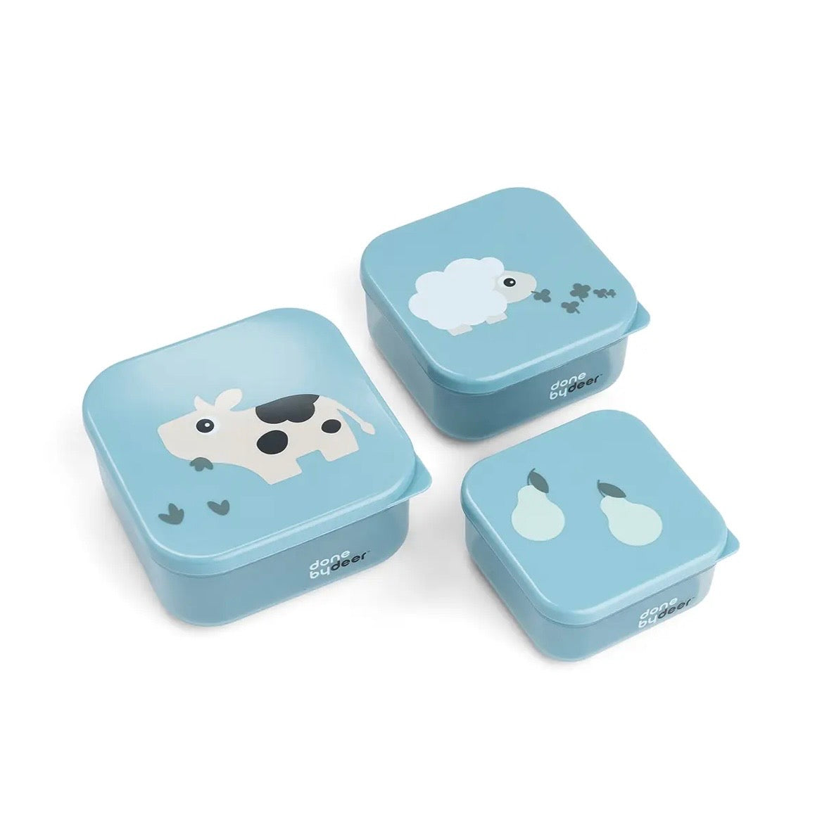 Tiny Farm 3 pc Snack Box Set - Blue