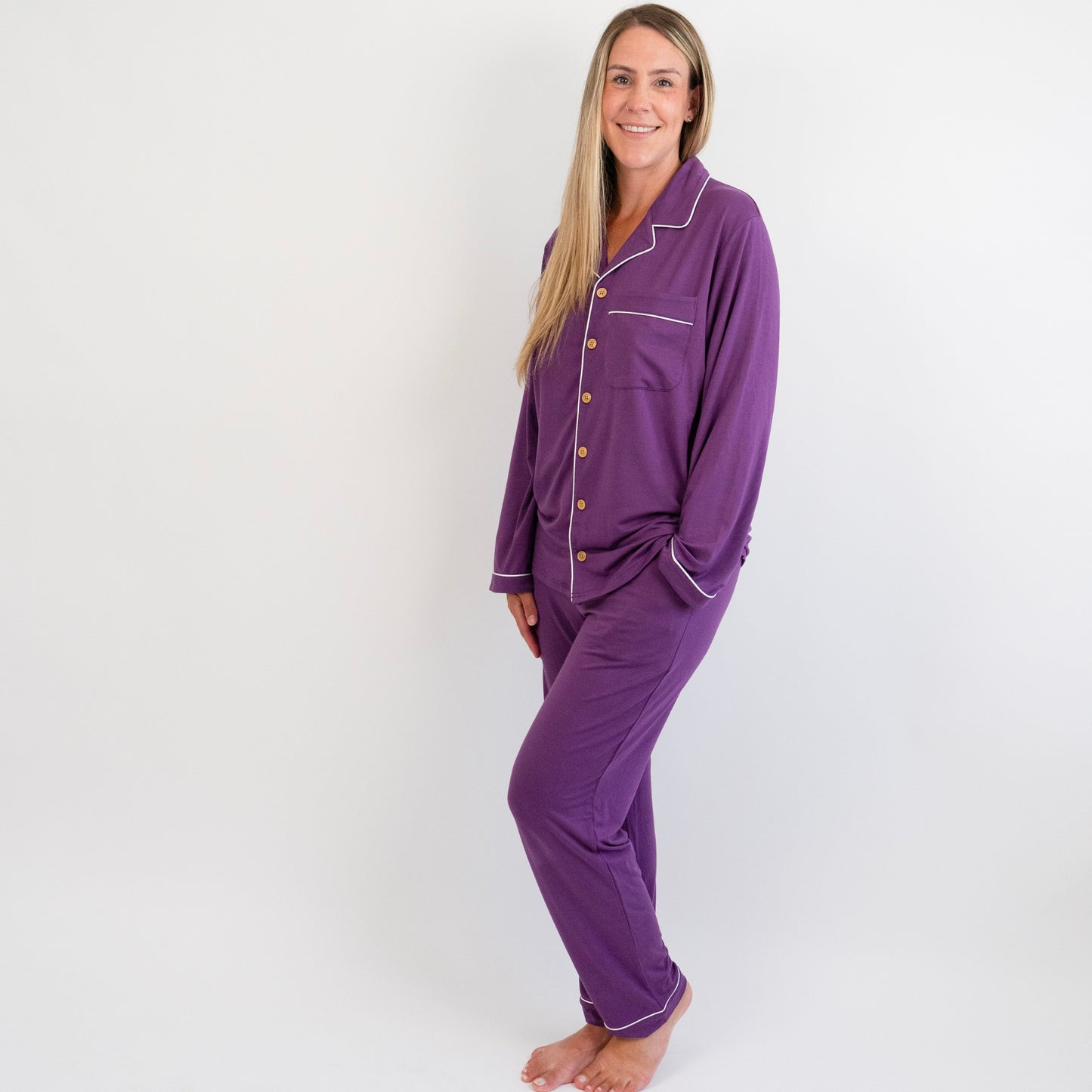 Belan.J Women’s Classic Long Sleeve PJ Set