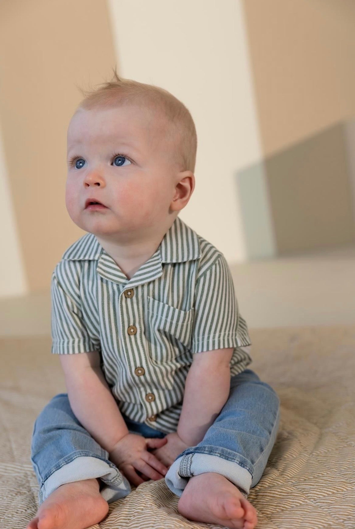 Noppies Striped Button Up Shirt