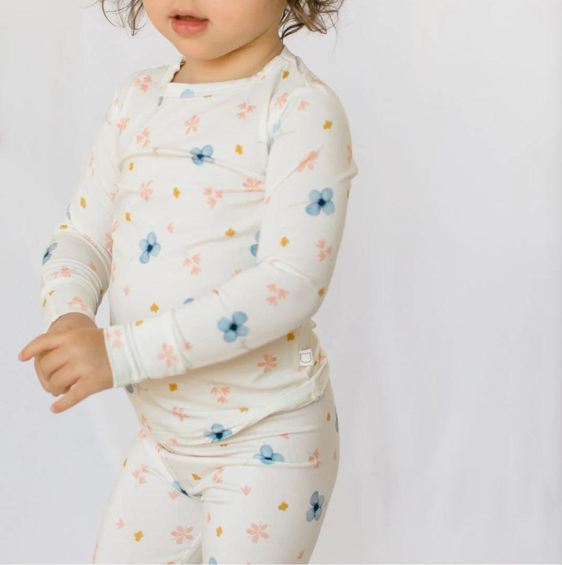 Roobear Blossoms Bamboo Two-Piece Pajamas