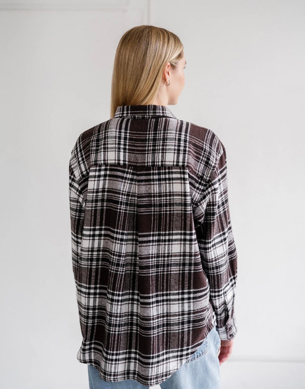 Brunette the Label Plaid Button Up