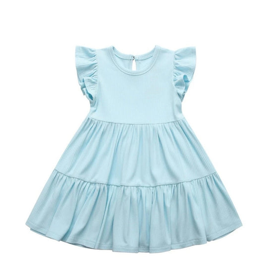 Stets & Lemmy Summer Ribbed Twirl Dress - Ocean