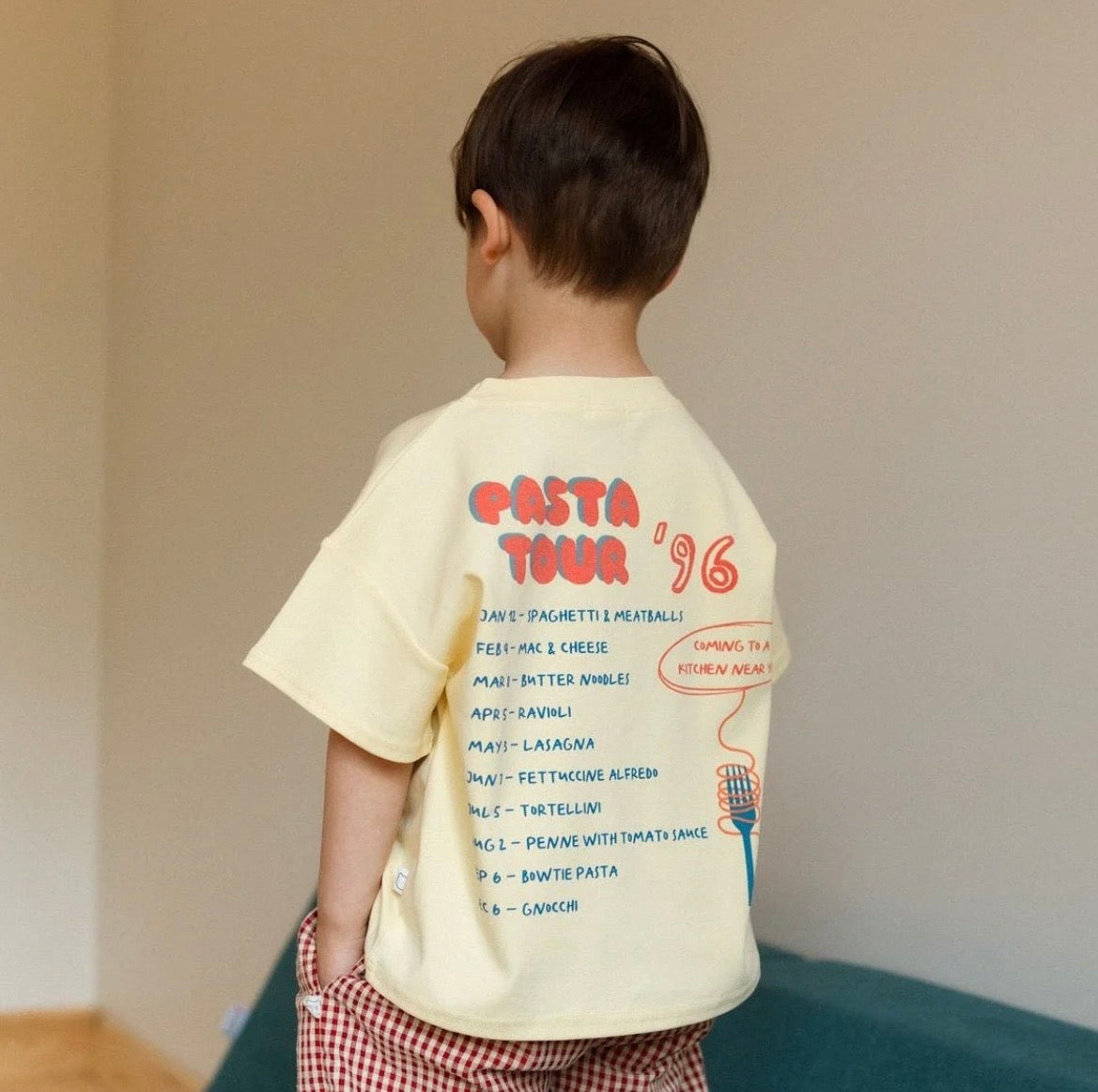 Roobear Pasta Tour Organic Cotton Tee