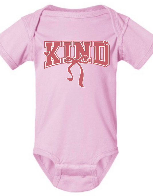 Preorder - Kind Bow Onesie