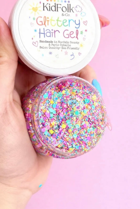 Rainbow Hour Glittery Hair Gel - Preorder