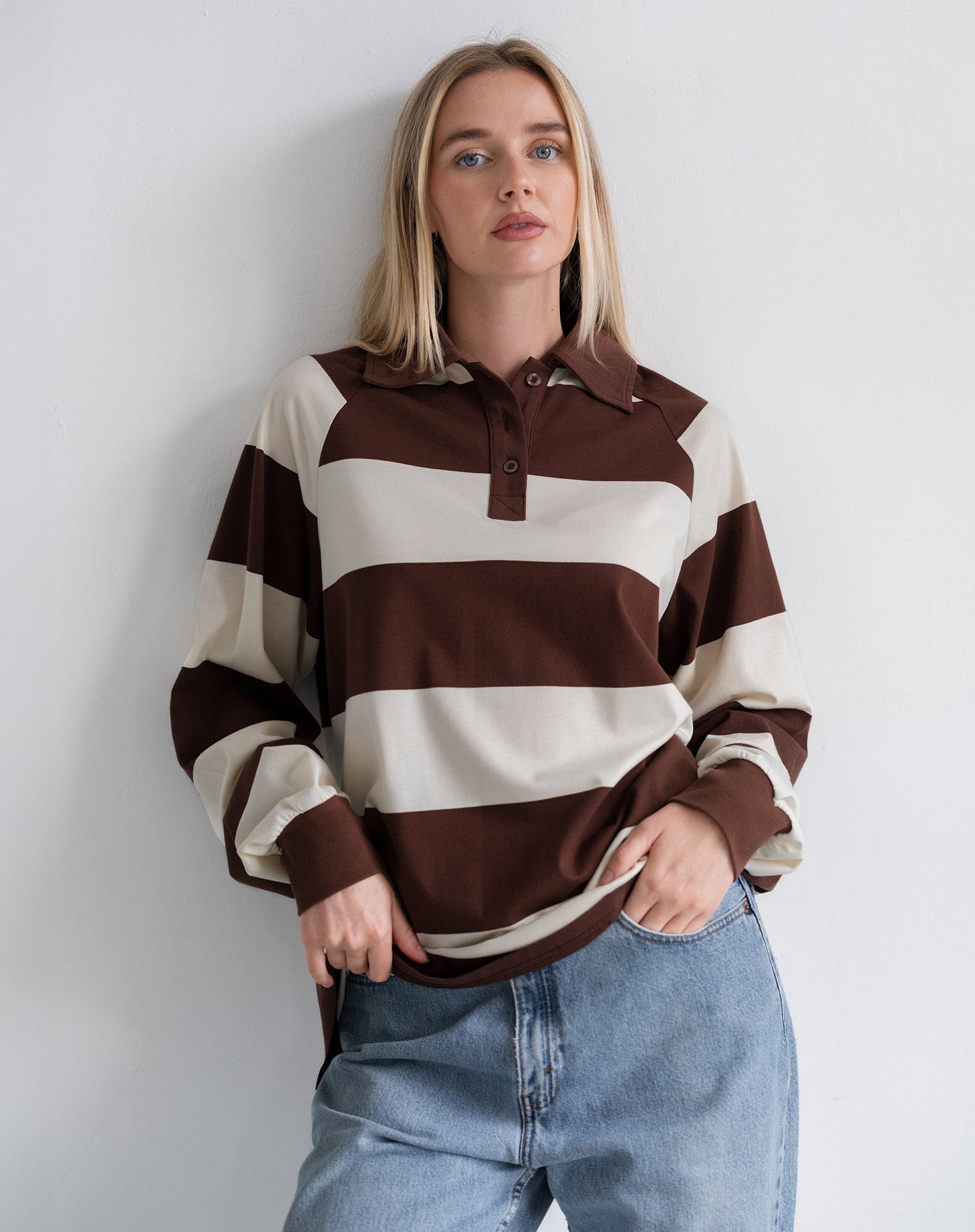 Brunette the Label Classic Rugby Polo