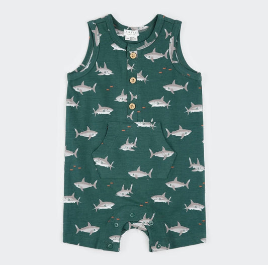 Petit Lem Sharks Romper