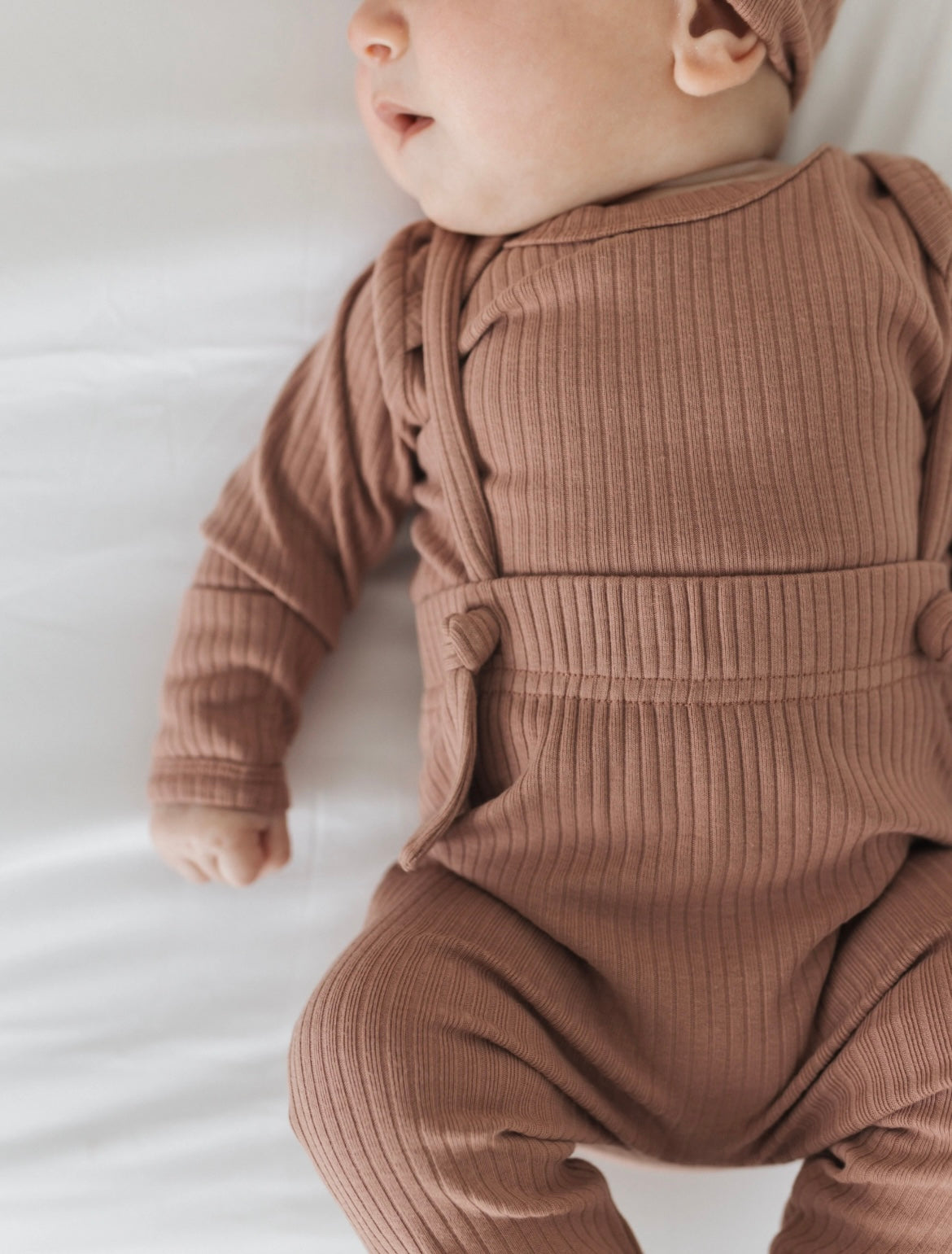 Mila & Co. Ribbed Bodysuit - Vintage Rose