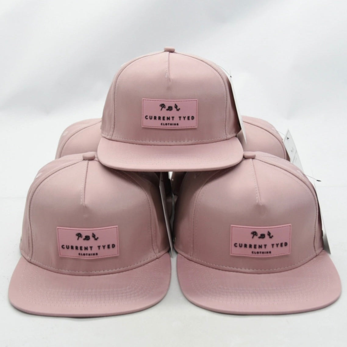 Current Tyed Made in the “Shae’d” Waterproof Snapback - Blush