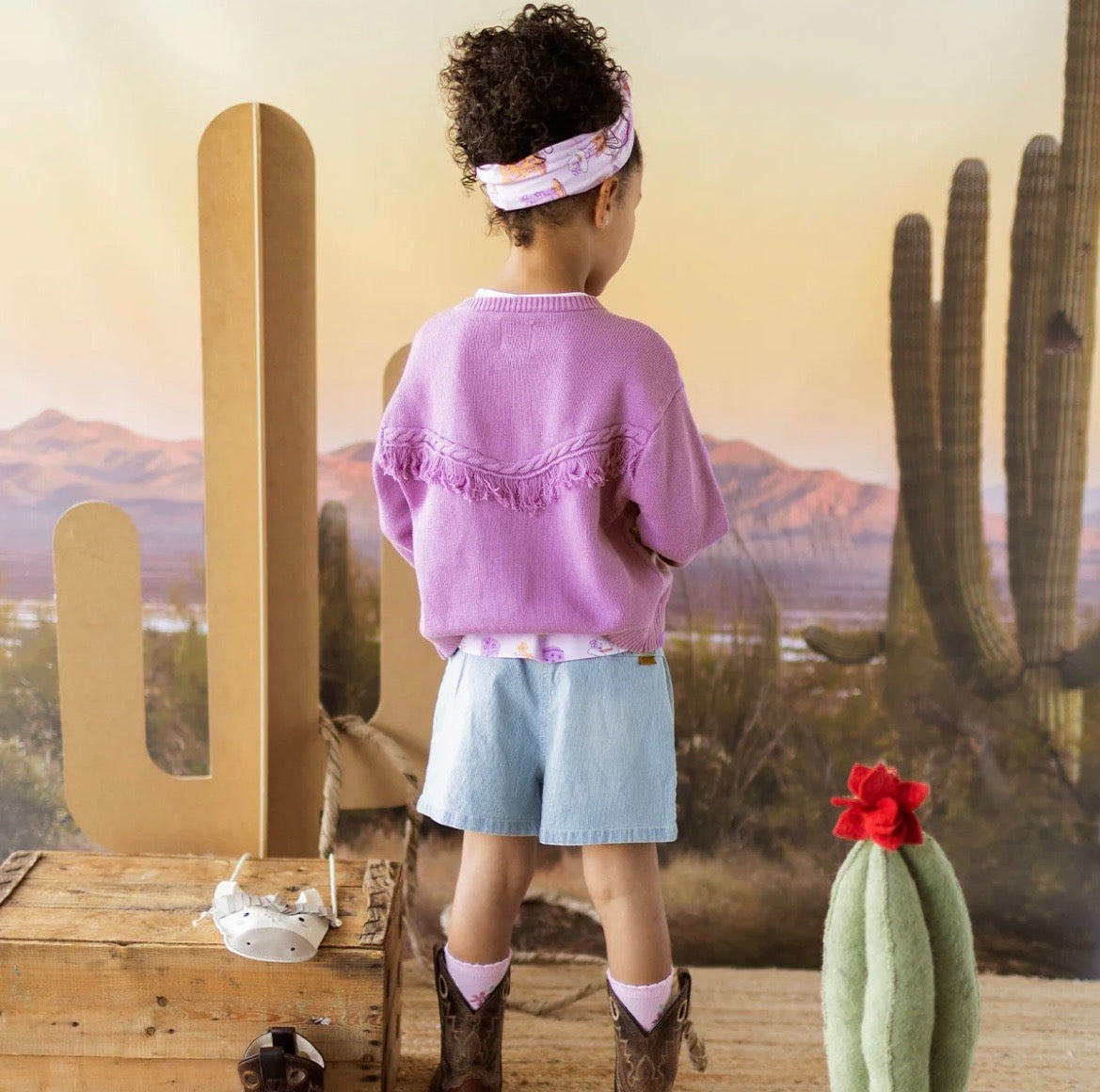 Souris Mini Star Knit Cardigan