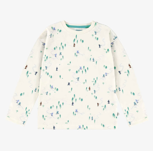 Souris Mini Hit the Slopes Long Sleeve Tee - Teal