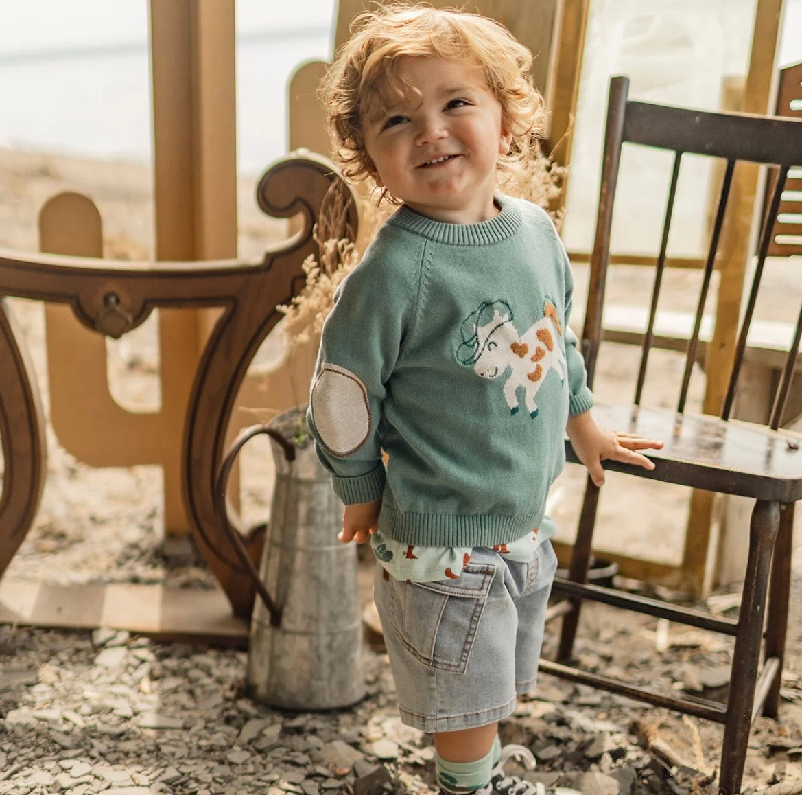 Souris Mini Horse Knit Sweater