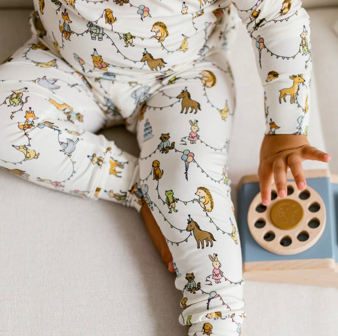 Roobear Party Animals Two Piece PJ Set