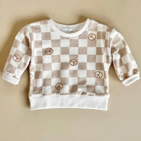 Little Luba Groovy Checker Sweatshirt