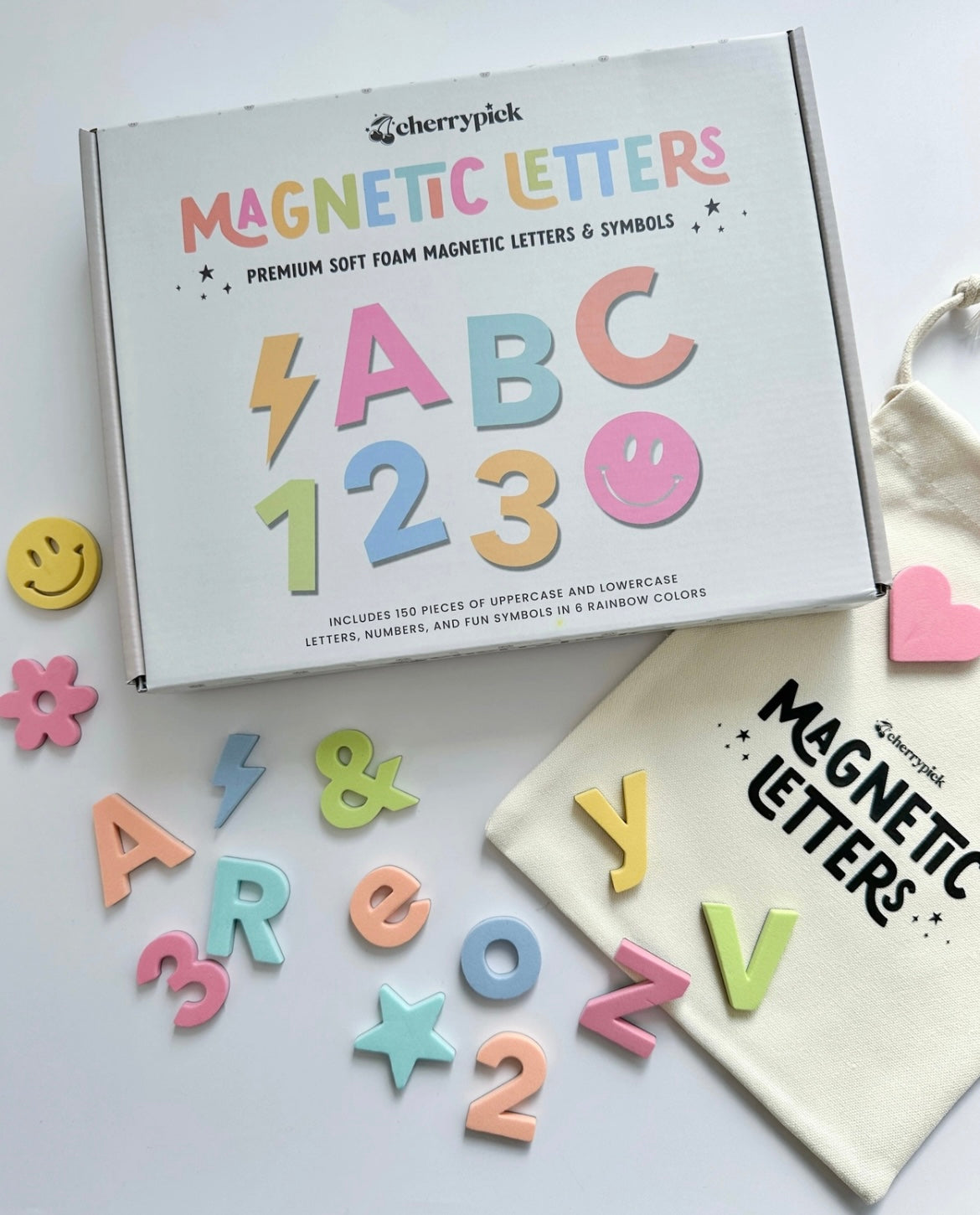 Soft Foam Magnetic Letters & Symbols (150 pc)