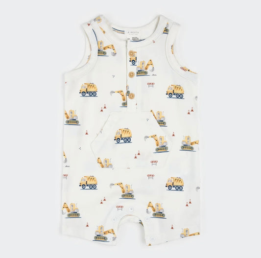 Petit Lem Diggers Romper