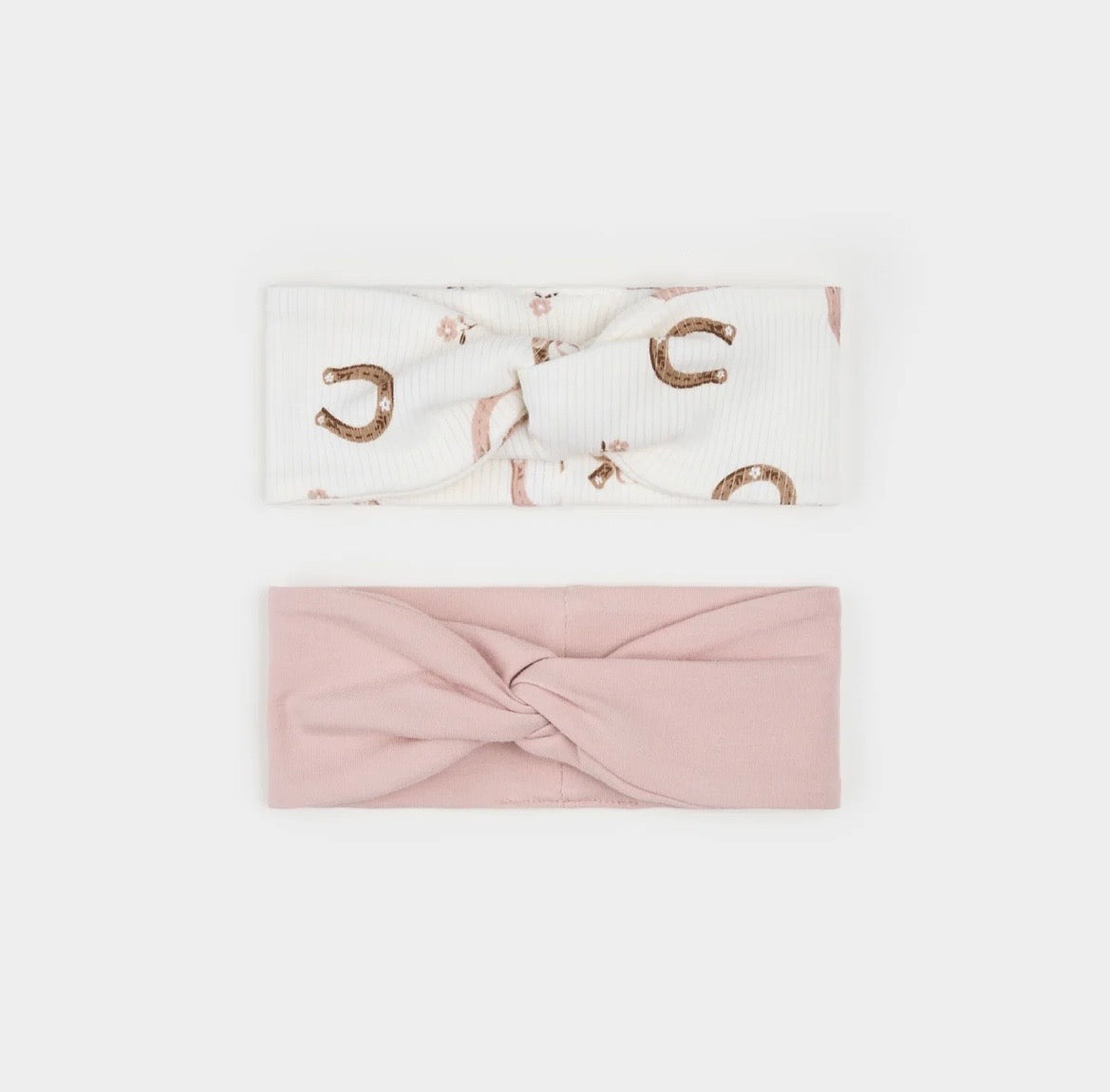 Petit Lem Pink Horseshoe Headband Pack
