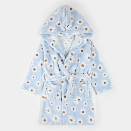 Petit Lem Plush Robe - Daisies