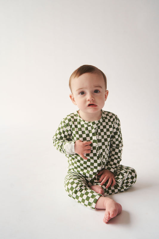 Bambi & Birdie Green Check Sleeper