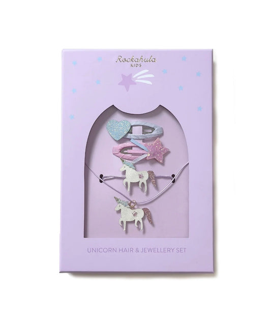 Rockahula Unicorn Hair & Jewellery Set