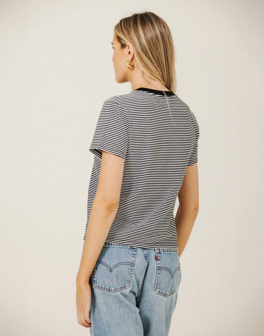 Brunette the Label Paris Tee - Mini Stripe