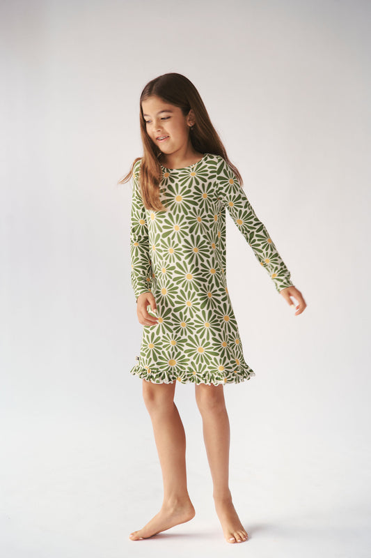 Bambi & Birdie Long Sleeved Ruffled Dress