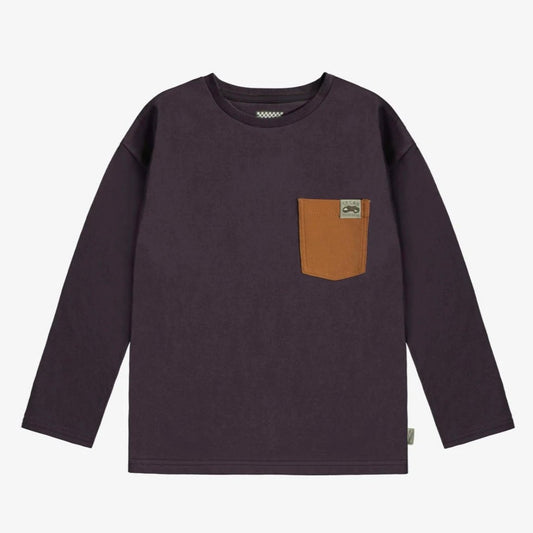 Souris Mini Long Sleeved Tee - Plum