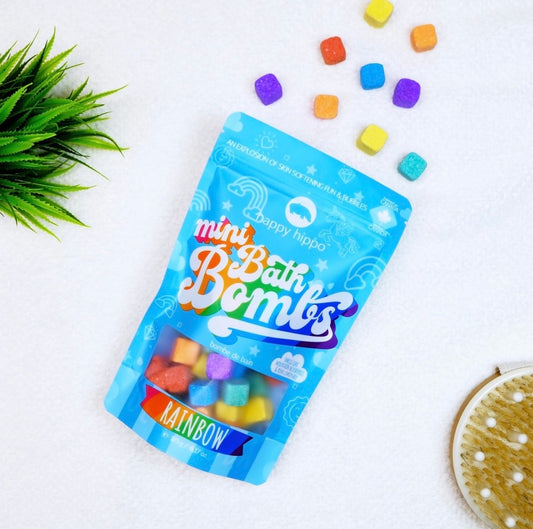 Happy Hippo Mini Bath Bombs - Rainbow