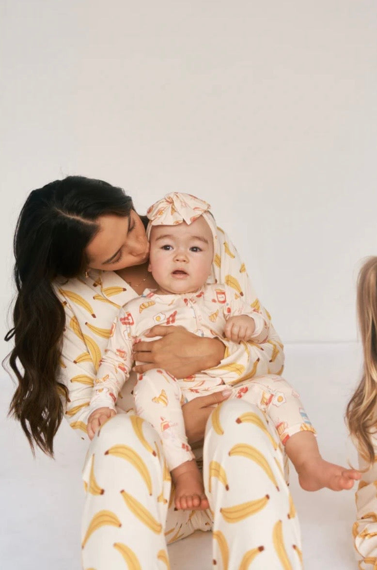 Bambi & Birdie Zipper Sleeper - Breakfast in Bed