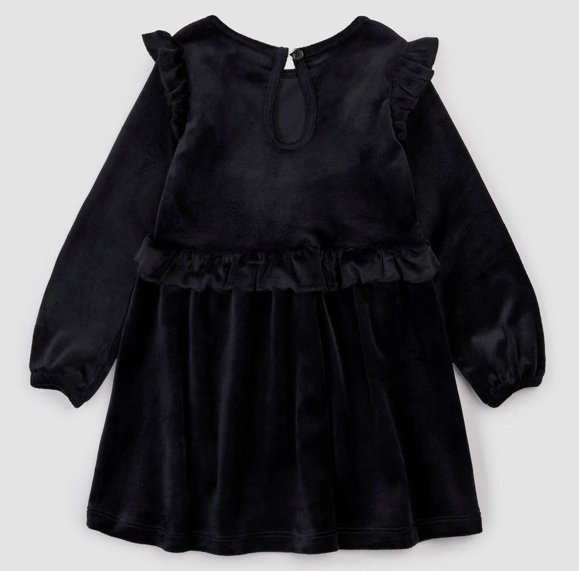Miles the Label Black Velour Dress - Baby