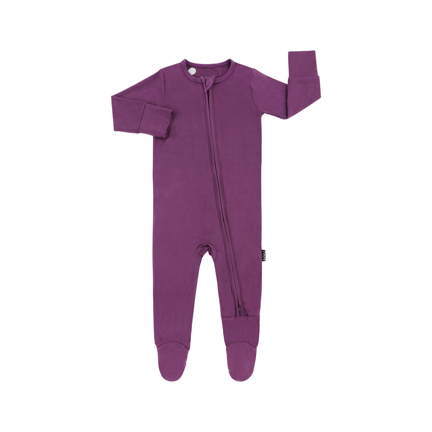 Belan.J Footed Zipper Sleeper - Deep Plum