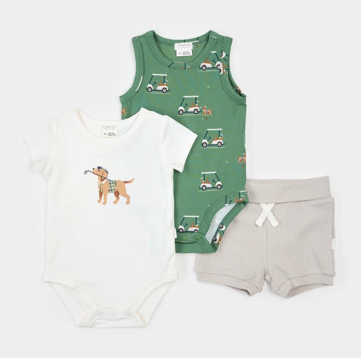 Petit Lem Golf Pups 3pc Set