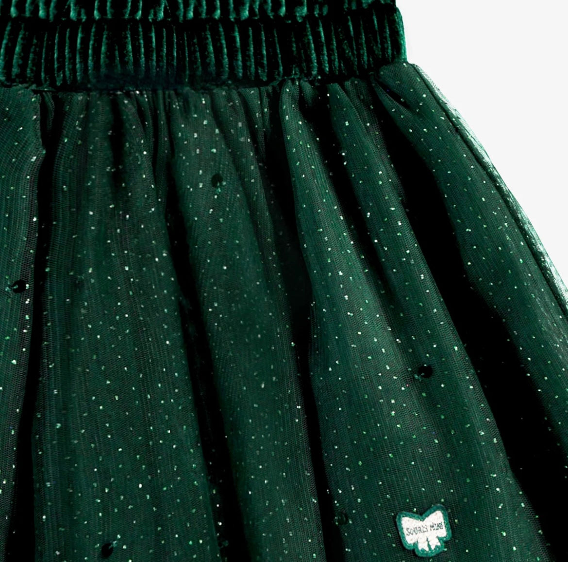 Souris Mini Holiday Green Skirt