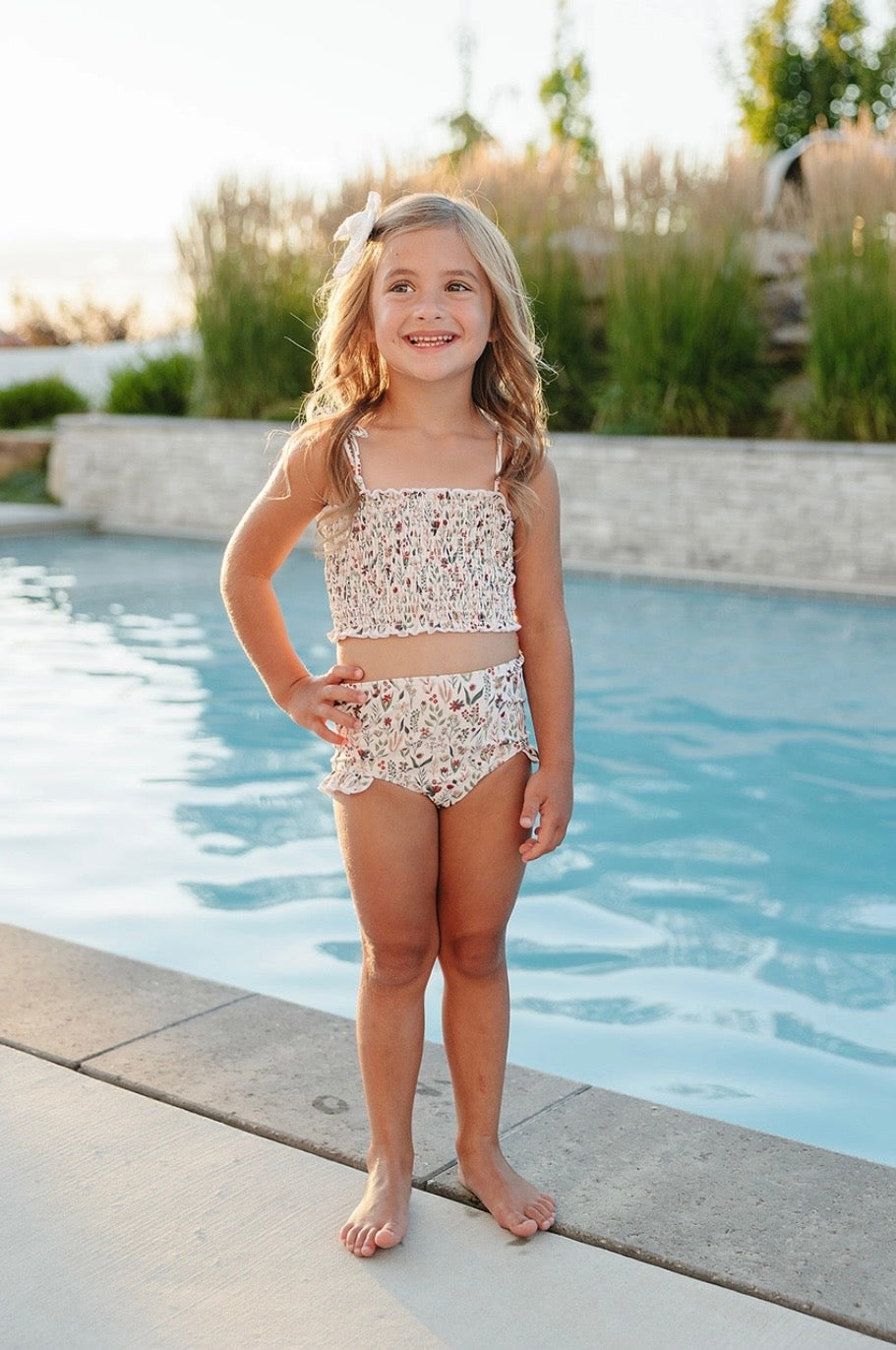 Current Tyed Ivy High Waist Smocked Bikini