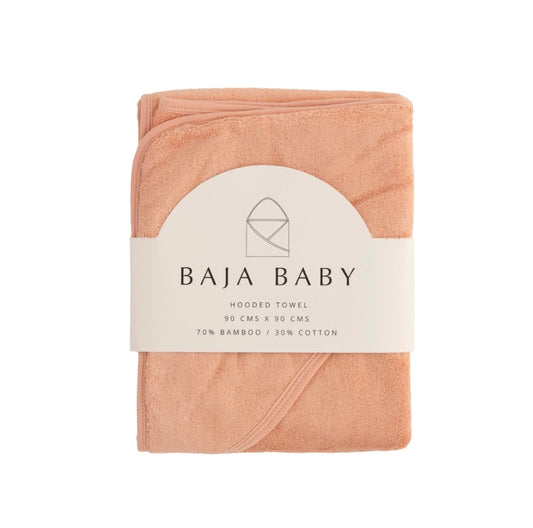 Baja Baby Bamboo/Cotton Hooded Towels - Citrus Fruit