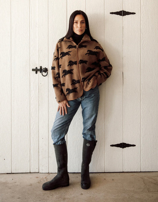 Brunette the Label Horse Sherpa Jacket
