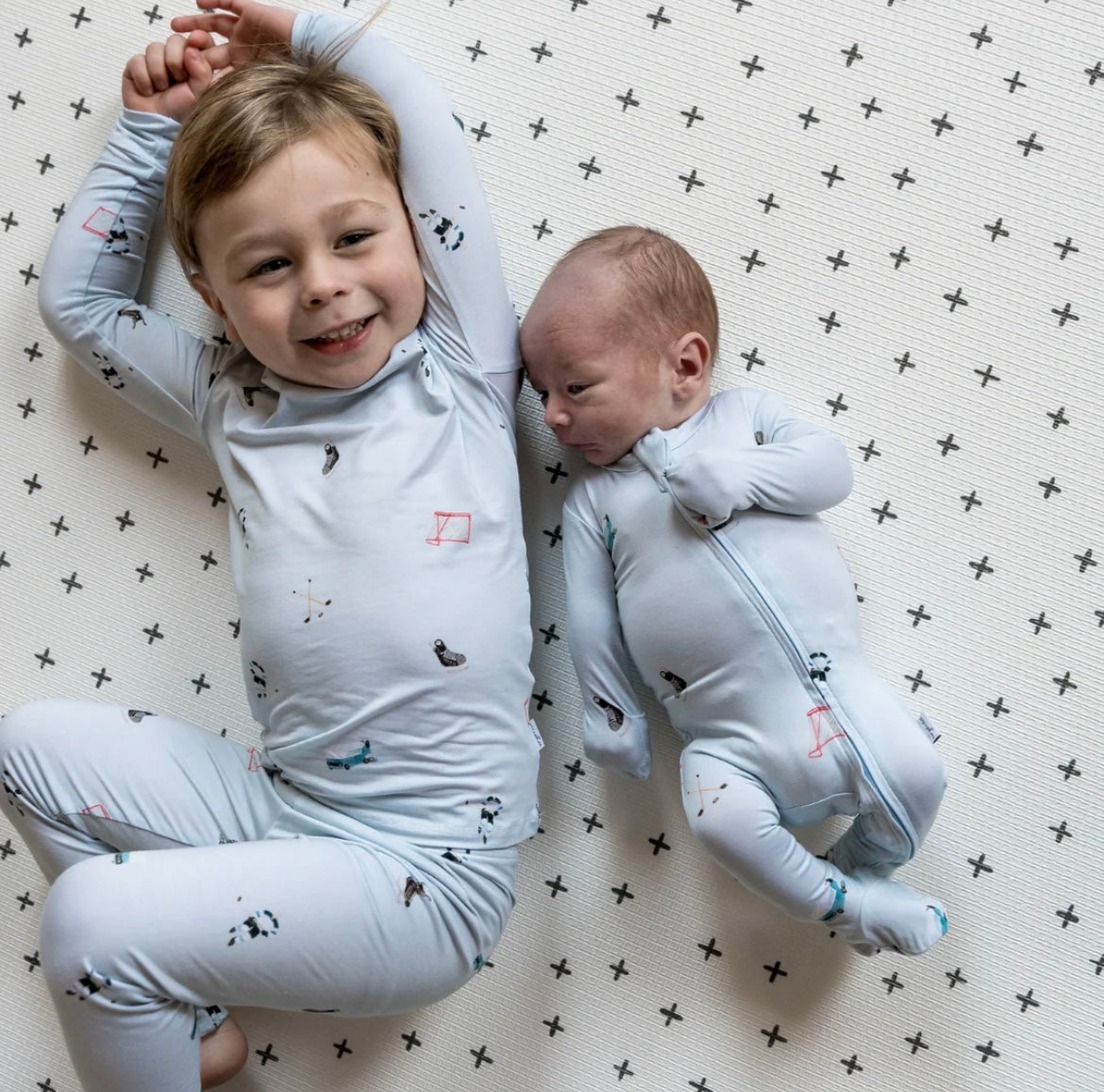 Pip + Phee Bamboo PJ Set - Hockey Night