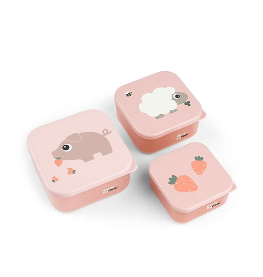 Tiny Farm 3 pc Snack Box Set - Powder