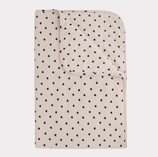 Pip + Phee 1.0 TOG Blanket - Black Hearts