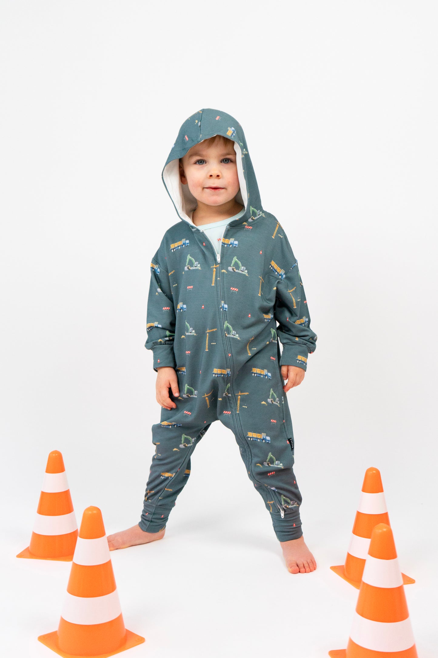Belan.J Hooded Zipper Romper - Construction